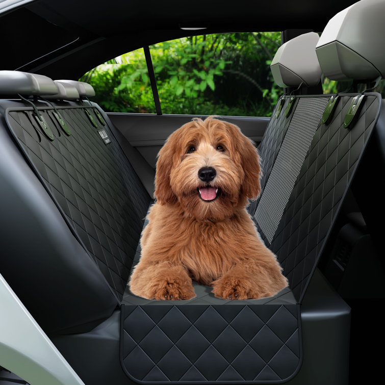 KULULU Premium Hammock Dog Car Seat Cover For Trucks With Mesh